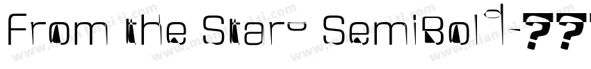 From the Stars SemiBold字体转换